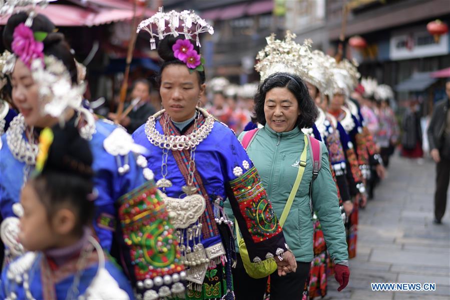 CHINA-GUIZHOU-DANZHAI-TRADITIONAL COSTUME-TOURISM (CN)