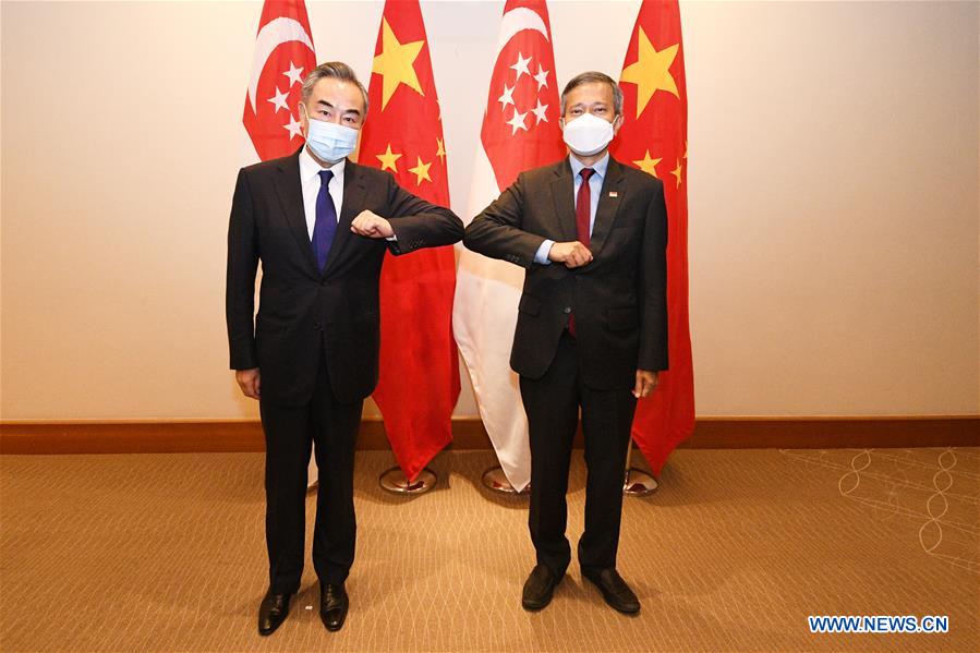 SINGAPORE-FM-CHINA-WANG YI-MEETING